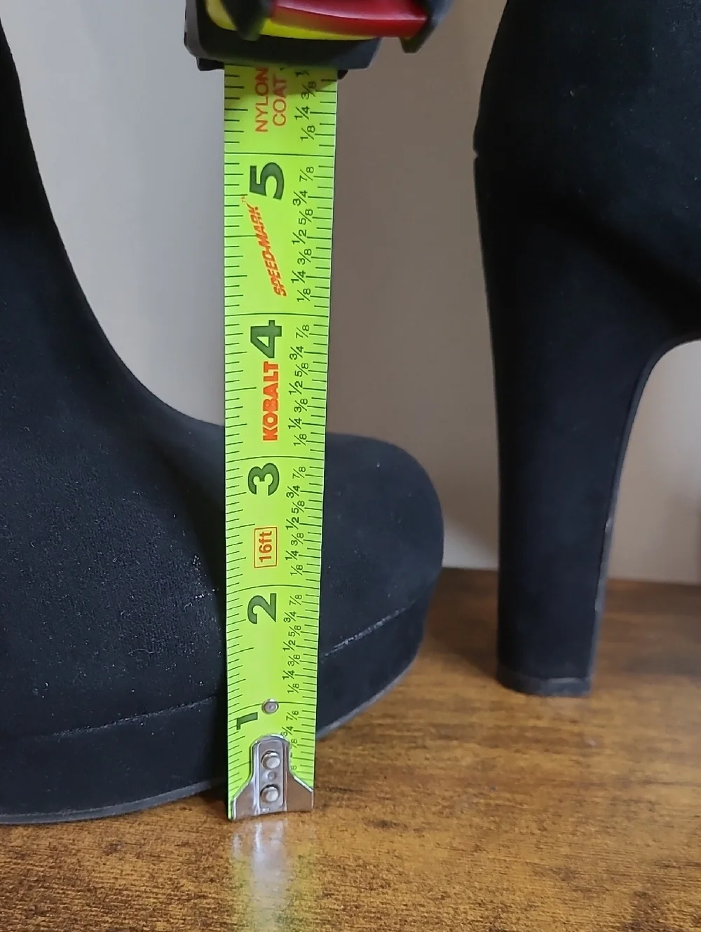 Torrid Black Faux Leather Over-the-Knee Lace-Up Platform Boots size 9WW